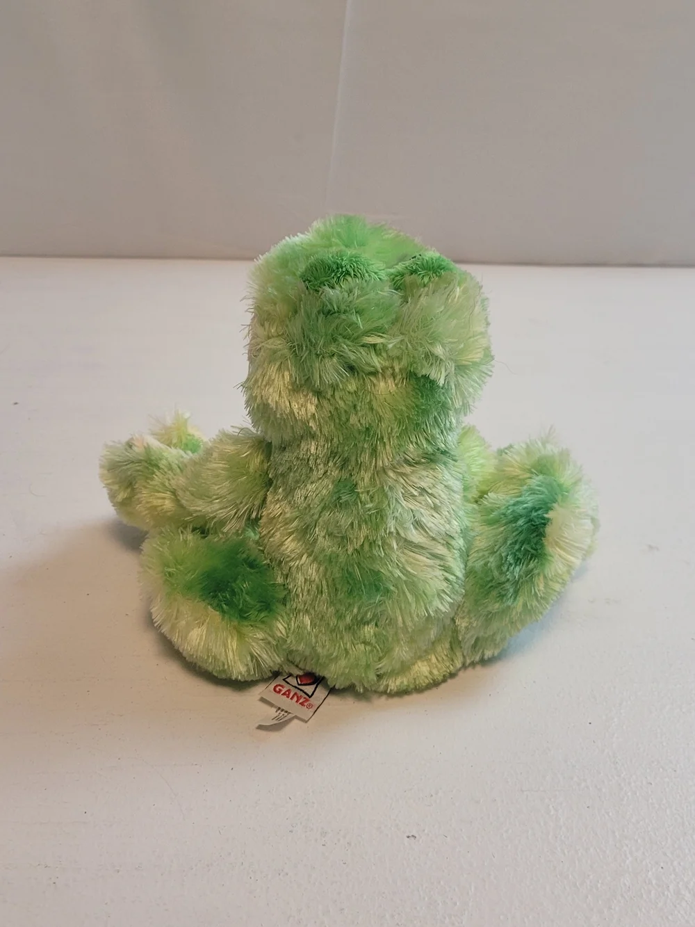 Webkinz Ganz Tie Dye Frog Plush Yellow Green Retired